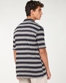 Shop Men's Jet Black Textured Oversized Shirt-Design