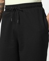 Shop Men's Jet Black Oversized Shorts