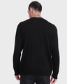 Shop Men's Jet Black Oversized Sweater-Full