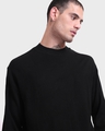 Shop Men's Jet Black Oversized Sweater