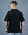 Shop Men's Black Oversized T-shirt-Full