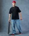 Shop Men's Black Oversized T-shirt