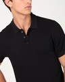 Shop Men's Jet Black Polo T-shirt