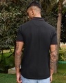 Shop Men's Jet Black Polo T-shirt-Full