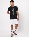 Shop Men's Jet Black Red Light Green Light Graphic Printed T-shirt-Full