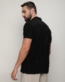 Shop Men's Jet Black Textured Shirt-Design