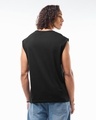 Shop Men's Jet Black Superman Logo Graphic Printed Oversized Vest-Design