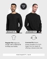 Shop Men's Jet Black Typography Oversized Polo Sweater-Design