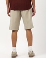 Shop Men's Khaki Brown Oversized Cotton Linen Shorts-Design