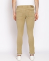 Shop Men's Khaki Color Washed Slim Fit Mid Rise Clen Look No Faded Jeans-Design