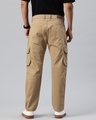 Shop Men's Khaki Relaxed Fit Cargo Pants-Design