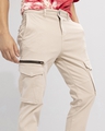 Shop Men's Khaki Slim Fit Cargo Trousers