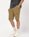 Shop Men's Khaki Zip-Off Convertible Cargo Pants-Design