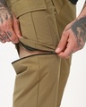 Shop Men's Khaki Zip-Off Convertible Cargo Pants