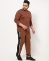 Shop Men's Killer Brown Plus Size Full Sleeve T-shirt-Full