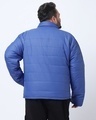Shop Men's Lapis Blue Oversized Plus Size Puffer Jacket-Design