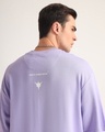 Shop Men's Lavender Euphoria Puff Printed Oversized T-shirt