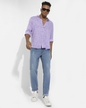 Shop Men's Lavender All Over Printed Shirt-Full