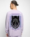 Shop Men's Lavender King Black Panther Graphic Printed Oversized T-shirt-Design