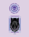 Shop Men's Lavender King Black Panther Graphic Printed Oversized T-shirt