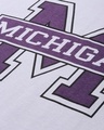 Shop Men's Lavender Michigan Typography Oversized T-shirt