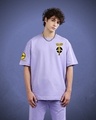 Shop Men's Lavender Pikasuke Graphic Printed Oversized T-shirt-Design