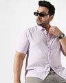 Shop Men's Lavender Plus Size Shirt-Front