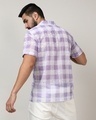Shop Men's Lavender & White Checked Shirt-Design