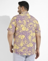 Shop Men's Lavender & Yellow All Over Printed Plus Size Shirt-Design