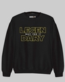 Shop Men's Black Legend Dary Printed Regular Fit Sweatshirt-Full