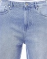 Shop Men's Light Blue Baggy Fit Distressed Mid-Rise Jeans