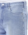 Shop Men's Light Blue Baggy Fit Distressed Mid-Rise Jeans