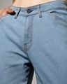 Shop Men's Light Blue Relaxed Fit Cargo Jeans