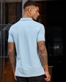 Shop Men's Light Blue Polo T-shirt-Full