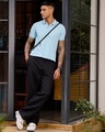 Shop Men's Light Blue Polo T-shirt