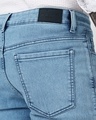 Shop Men's Light Blue Slim Straight Fit Stretchable Mid-Rise Jeans
