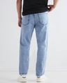 Shop Men's Light Blue Slim Straight Fit Stretchable Mid-Rise Jeans-Design