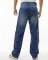 Shop Men's Light Blue Straight Fit Cargo Jeans-Design