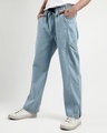 Shop Men's Light Blue Straight Fit Jeans-Design