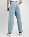 Shop Men's Light Blue Straight Fit Jeans-Full