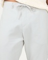Shop Men's Light Grey Cotton Linen Pants