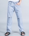 Shop Men's Light Grey Jeans-Front