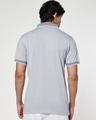Shop Men's Light Grey Micro Geometric Printed Polo T-shirt-Design