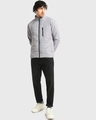 Shop Men's Light Grey Oversized Puffer Jacket-Full