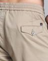 Shop Men's Light Khaki Slim Fit Cargo Joggers