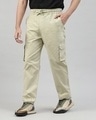 Shop Men's Light Olive Green Loose Comfort Fit Cargo Parachute Pants-Design