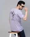 Shop Men's Light Purple Printed T-shirt-Front