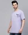 Shop Men's Light Purple Printed T-shirt