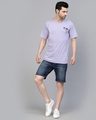 Shop Men's Light Purple Printed T-shirt