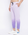 Shop Men's Lilac Cotton Ombre Oversized Sweatpants-Full